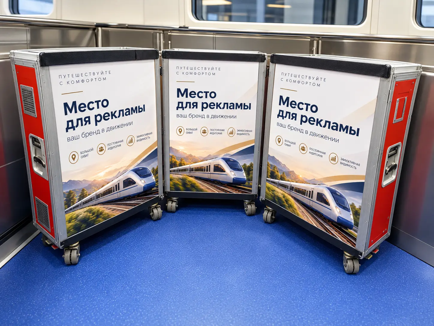 Брендирование бортовых тележек